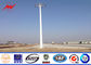 Conical galvanized 25M High Mast Pole with round lantern panel for sport center आपूर्तिकर्ता