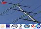 10M 2.5KN Steel Utility Pole Q345 material for Africa Electicity distribution power with galvanization आपूर्तिकर्ता