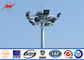 Powder Coated Outdoor Industrial Light Poles 35m / Galvanized Street Light Pole आपूर्तिकर्ता