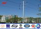 12sides 10M 2.5KN Steel Utility Pole for overhed distribution structures with earth rod आपूर्तिकर्ता