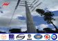 13M 6.5KN 3mm Steel Utility Pole for 230kv termination tower with galvanization surface आपूर्तिकर्ता