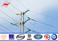 Conical 25FT 132kv Bitumen Metal Utility Poles For High Voltage Transmission Lines आपूर्तिकर्ता