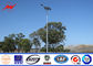 Anticorrosive 10m LED Solar Galvanized Street Light Pole with 2 Cross Arms आपूर्तिकर्ता