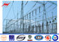 Power Transmission 110kv 15m Steel Power Poles With Galvanizatiom आपूर्तिकर्ता