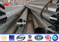 Outdoor ISO 14M Steel Transmission Pole Bitumen With Two Cross Arm आपूर्तिकर्ता