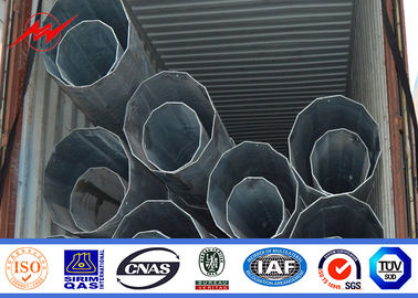 ASTM A123 Galvanized Steel Pole Steel Transmission Poles For Street Lighting आपूर्तिकर्ता