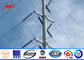 8 Sided Double Circuit Galvanized Steel Pole For 165kv Electrical Transmission Line आपूर्तिकर्ता