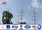 Outside 25m 20KN Transmission Line Poles With Channel Steel 30 M /S Wind Speed आपूर्तिकर्ता