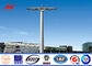 26m Q345 Customized Galvanized High Mast Light Pole With Lifting Systems आपूर्तिकर्ता