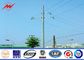 133kv 30ft 35ft 40ft Metal Utility Poles Galvanized With  Certification आपूर्तिकर्ता