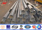Galvanized 12M Electric Steel Utility Power Poles For Transmission Line आपूर्तिकर्ता