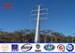 115KV 75Feet Tapered Round Steel Utility Power Poles / Galvanized Steel Pole आपूर्तिकर्ता