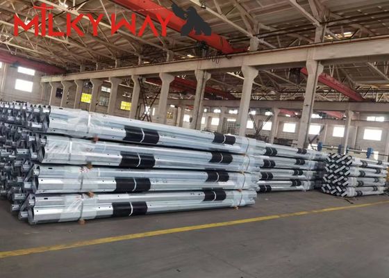 विद्युत लाइन निर्माण परियोजनाओं के लिए 33kv ट्रांसमिशन लाइन स्टील उपयोगिता पोल आपूर्तिकर्ता