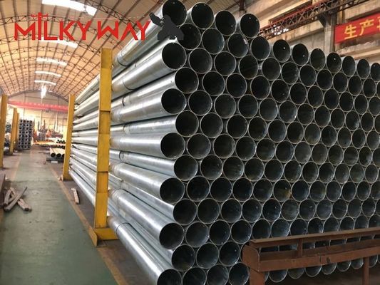 विद्युत लाइन निर्माण परियोजनाओं के लिए 33kv ट्रांसमिशन लाइन स्टील उपयोगिता पोल आपूर्तिकर्ता