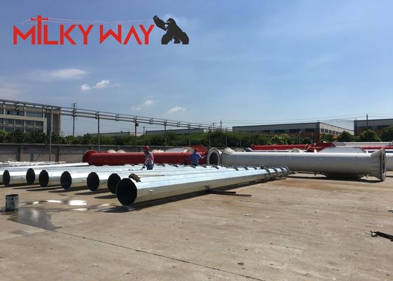 6mm Galvanized Steel Power Transmission Pole 10kV-220kV आपूर्तिकर्ता