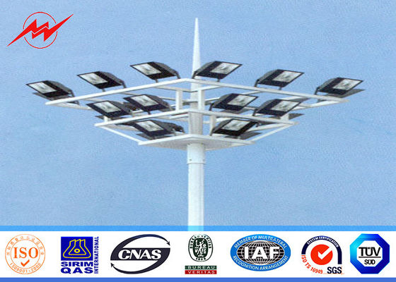 30 एम ऊंचाई उच्च मास्ट टॉवर एलईडी फ्लड लाइट ध्रुव ith 1000W एचपीएस लैंप