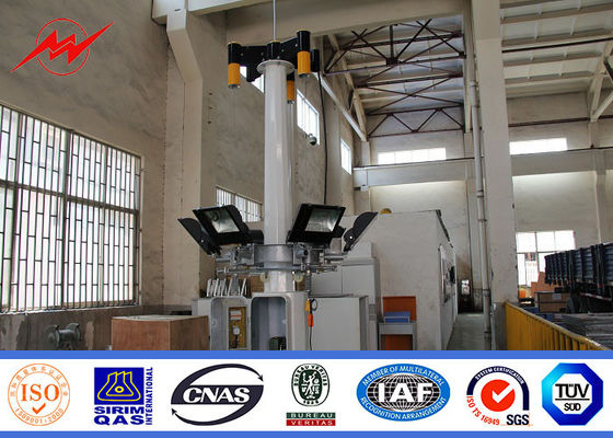 एंटीकोरर्सिव 30 मी फुटबॉल स्टेडियम हाई मास्ट लाइट टावर विथ लिफ्टिंग सिस्टम