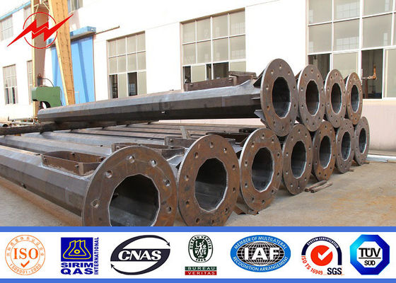 पवन प्रतिरोधी गर्म डुबकी जस्ती उच्च मास्ट टॉवर, हवाई अड्डे धातु लाइट ध्रुव