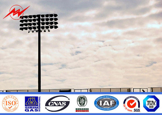 चरखी के साथ 30 मीटर पेंटिंग स्टेडियम उच्च मस्तूल पोल हवाई अड्डे प्रकाश