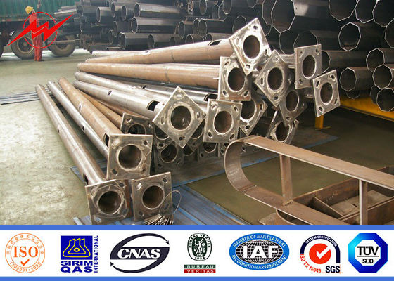 उठाने वाली प्रणाली के साथ 25 मीटर पाउडर कोटिंग स्पोर्ट्स सेंटर उच्च मस्तूल की रोशनी