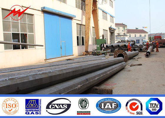 चरम के साथ 40 मीटर बहुभुज हाइ मस्ट पोल स्पोर्ट्स सेंटर प्रकाश