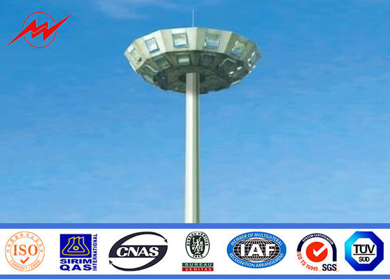 Outdoor 80M Galvanized Painting High Mast Pole with Lifting System