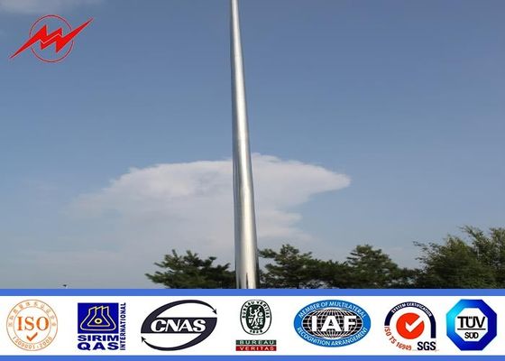 30m multisided hot dip galvanized high mast pole with lifting system