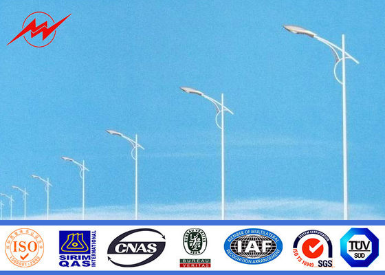 High Mast Square / Yard / Industrial Street Light Poles Conical Galvanized