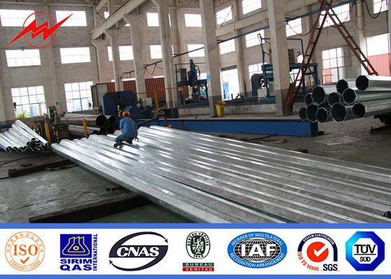 Q235 12m electrical Steel Utility Pole for power transmission