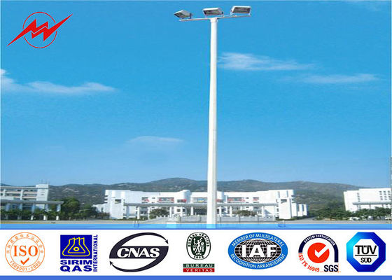 Three sections 20M Octagonal High Mast Pole with platform no electric rasing system