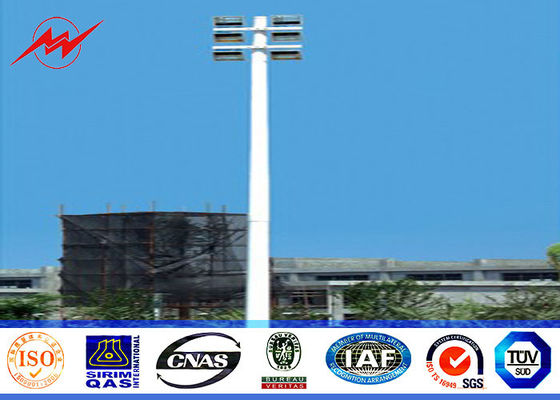70 meters in height High Mast Pole with circular lantern panel for flood lighting
