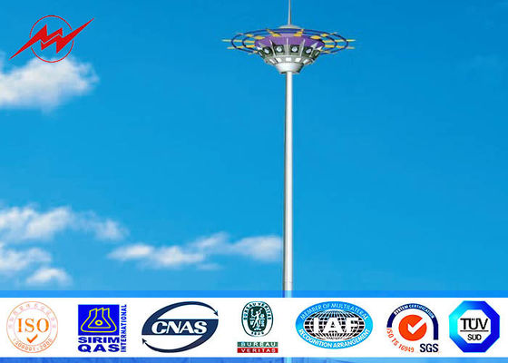 20 meters powder coating High Mast Pole including all lamps with auto rasing system