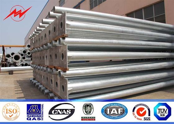 16sides 70ft 135kv voltage Steel Utility Pole for sub stational distribution line with steel top plate