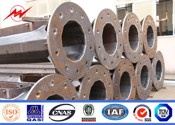 Tapered 20m 8 Lights High Mast Pole / Parking Lot Light Poles with HPS Light