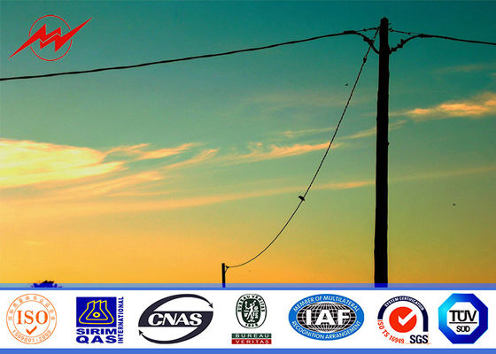 11.8M 50KN 6mm Thikcness Steel Utility Pole For Electrical Power Tower