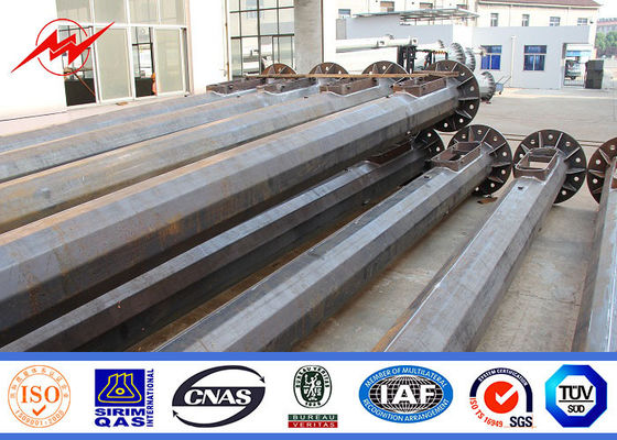 40m Multi Sided Seaport Lighting High Mast Tower With Lifting System