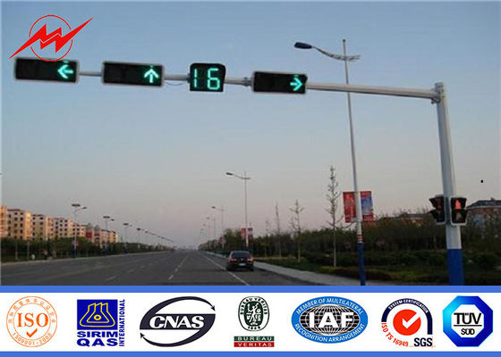 6M Outdoor Automatic Traffic Light Signals , Road Traffic Signals And Signs