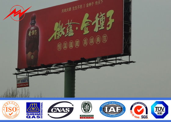 Anticorrosive 3 in1 Round LED Outdoor Billboard Advertising With Backlighting 8m