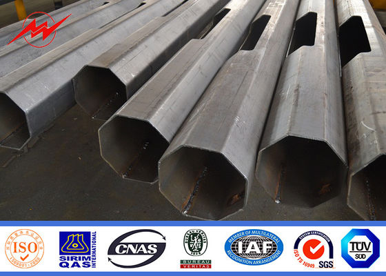 डबल हाथ के साथ 8 एम हॉट डुबकी जस्ती Q345 स्ट्रीट लाइट डंडे