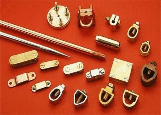 उल सूचीबद्ध भूमिगत कॉपर ग्राउंड रॉड 0.25 / 0.3 मिमी कूपर मोटाई