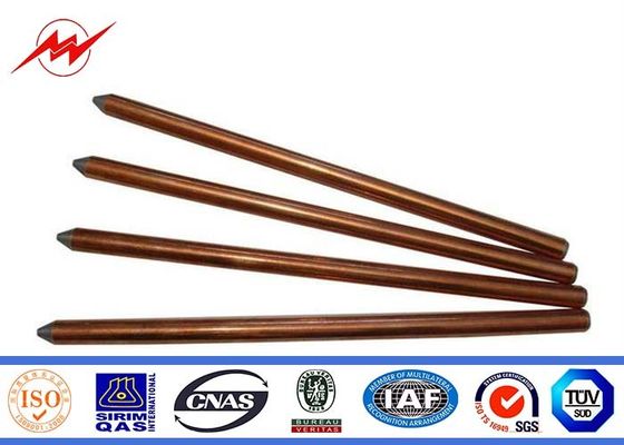 High Precision Pure Copper Weld Steel Ground Rod Well Agglutination
