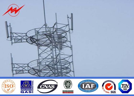 Telecommunication High Voltage Transmission Towers Hot Dip Galvanization