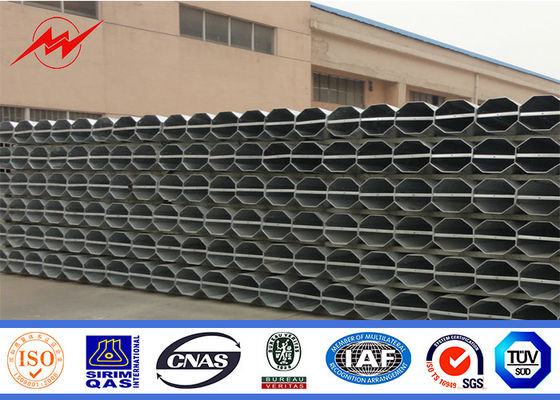 15m 1250 Dan Tubular Steel Structures For Electrical Overhead Line Projects
