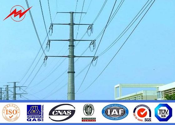 ISO 16m 13kv Electrical steel power pole for mining industry