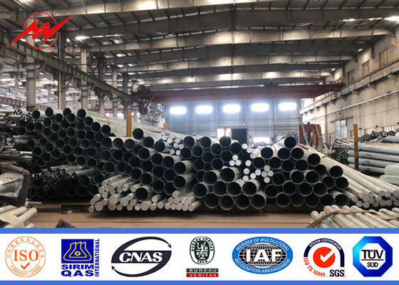 अनुकूलन योग्य ऊंचाई और आकार के साथ गर्म डुबकी जस्ती अष्टकोणीय विद्युत शक्ति पोल