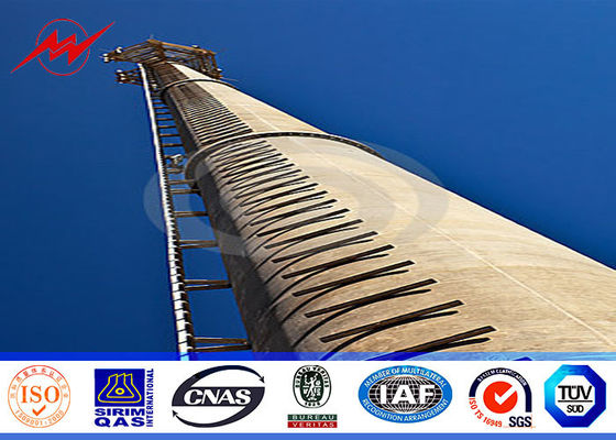 Round Conical Mono Pole Tower Communication Distribution Monopole Cell Tower
