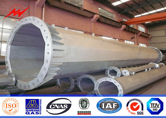 16 मोबाइल ट्रांसमिशन लाइन के लिए स्टील माइक्रोवेव मोनो पोल टॉवर