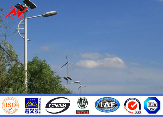 8M Q345 Hot DIP Galvanized Street Lighting Poles Highway Steel Poles With Single Arm