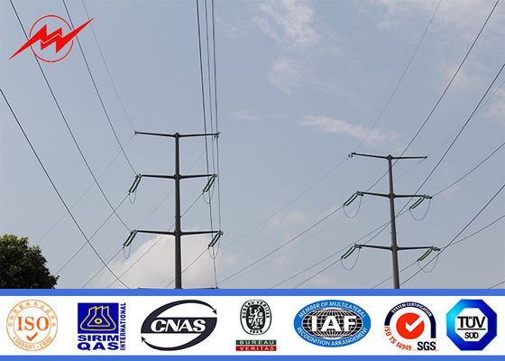 132kv Round Tapered Steel Tubular Pole For African Electrical Transmission