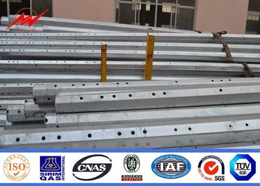 गर्म डुबकी गैल्वेनाइजिंग पावर स्टील पोल के साथ ISO9001 प्रमाण पत्र Q460